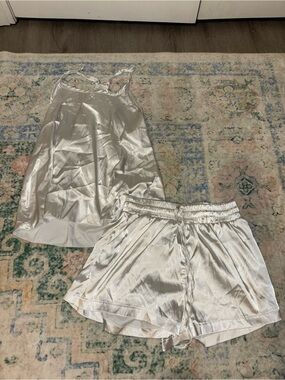 Summer Weatherly Satin Pajama Set